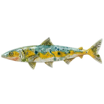 [免摳素材]陶瓷魚的雕塑