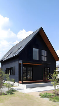 現(xiàn)代黑色木屋建筑
