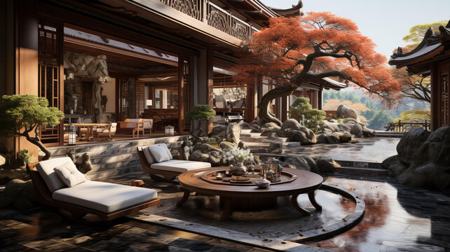 視野開(kāi)闊的庭院