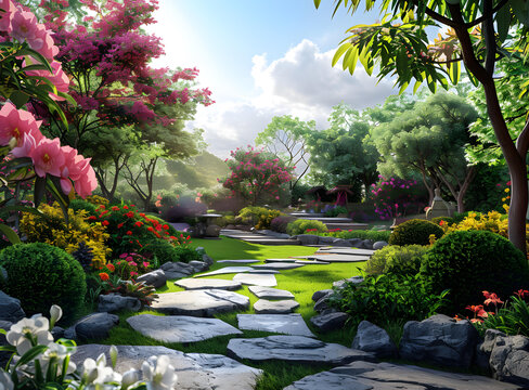 郁郁蔥蔥的植物園