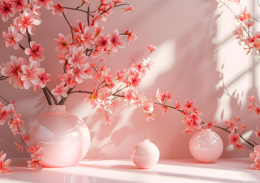 花瓶里的櫻花