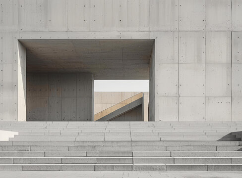 清水混凝土建筑入口