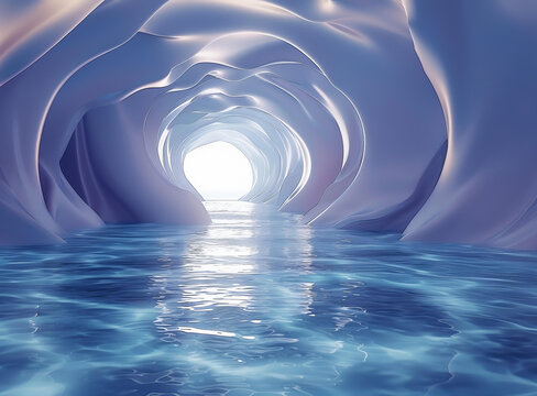 水下隧道盡頭有光