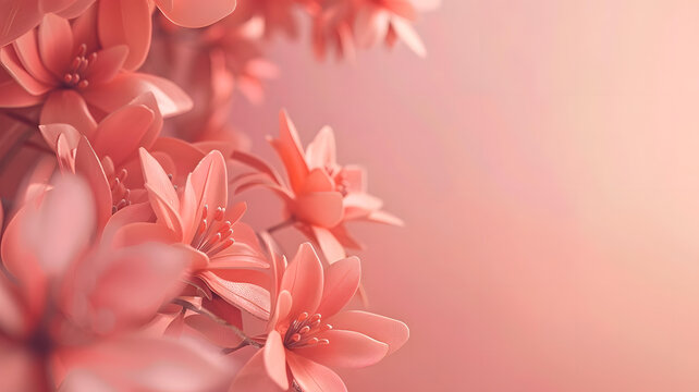 粉色花卉背景