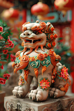 祥瑞石獅子