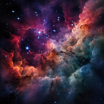 穿越星云的星際太空旅行