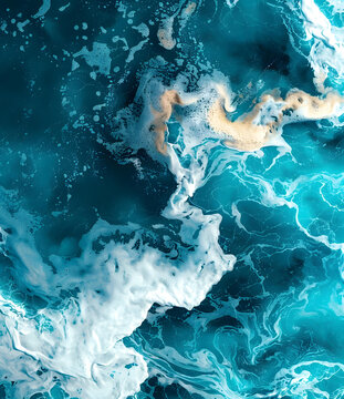 抽象海洋水紋背景