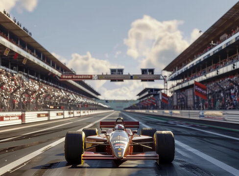 F1賽車(chē)高速馳騁