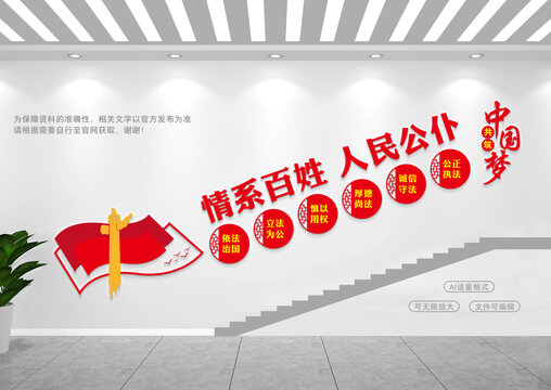 司法局樓梯文化墻