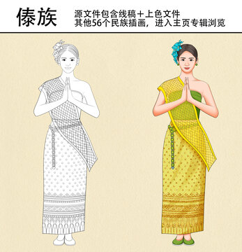 56個(gè)民族之傣族
