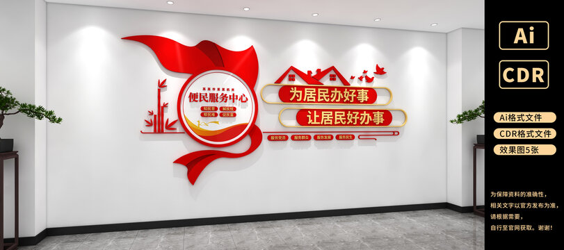 為居民辦好事文化墻社區(qū)黨建文化