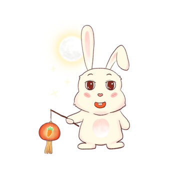 中秋萌兔提花燈