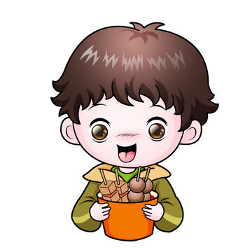關(guān)東煮男孩卡通