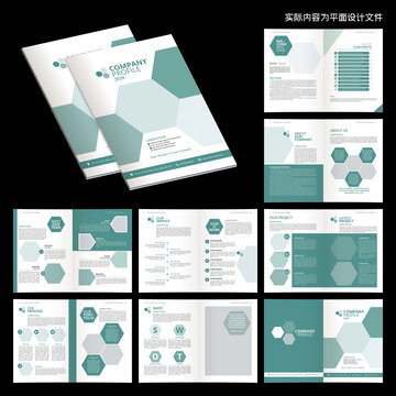 投資畫(huà)冊(cè)InDesign模板