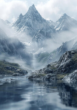 奇幻山河霧