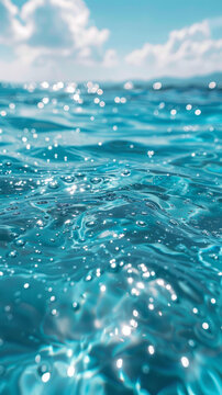 碧海藍(lán)天下的海水