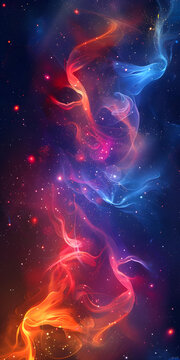 色彩斑斕的星云