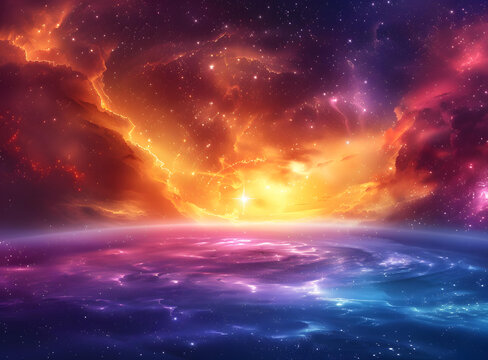 壯觀的星云和行星