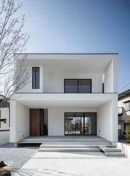 極簡現(xiàn)代建筑風(fēng)格住宅外觀