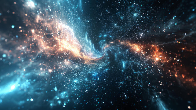 發(fā)光粒子螺旋星系