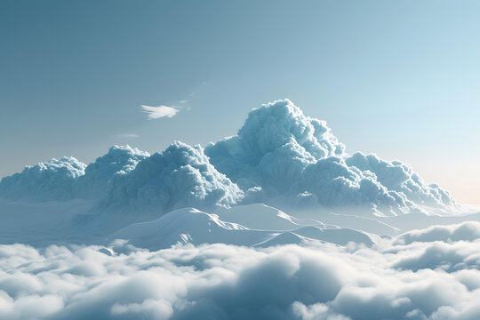 壯觀的雪山
