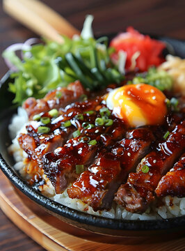 日式美食：香噴噴的照燒雞肉蓋飯
