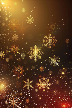 金色雪花的AI圖片