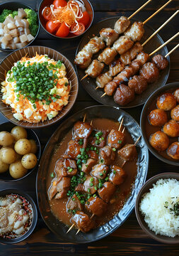 日式料理美食大拼盤