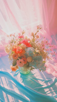 桌上一束鮮花