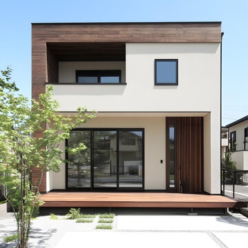 現(xiàn)代風(fēng)格木質(zhì)裝飾兩層住宅