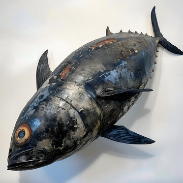 大型金屬金槍魚雕塑