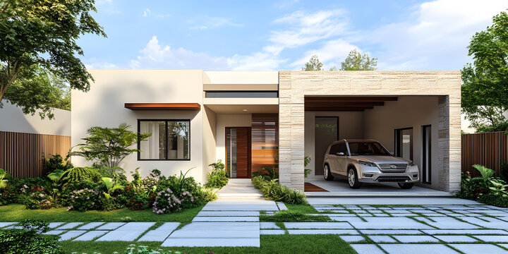 現(xiàn)代簡約風(fēng)格住宅外景設(shè)計(jì)