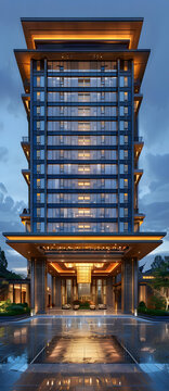 高聳的現(xiàn)代建筑
