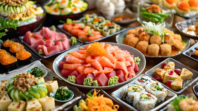 各種各樣的美味日料