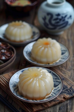白糯糍粑特寫