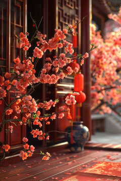 中國(guó)庭院春光