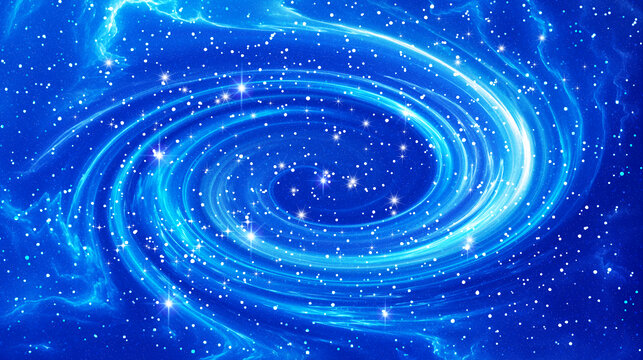 旋渦藍(lán)色星空
