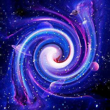 宇宙星空壁畫