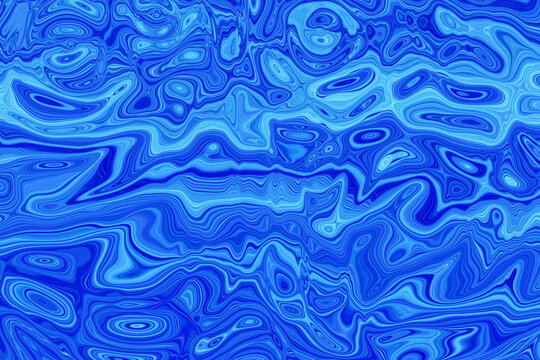 藍色水波紋液體紋理