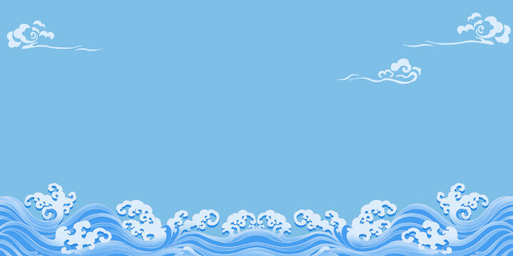 國(guó)潮海浪