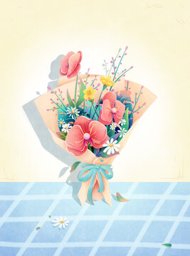 蝴蝶蘭花束
