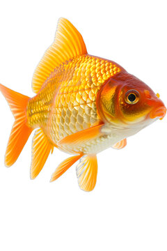 [免摳素材]金色金魚側(cè)面圖