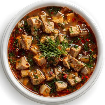 一碗牛肉湯配蒔蘿