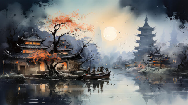 中國(guó)江南水鄉(xiāng)的