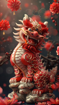 舞獅鬧新春