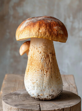 牛肝菌與木樁