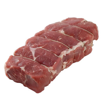 [免摳素材]用繩子綁好的生牛肉烤肉