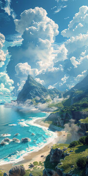 夢幻海濱懸崖