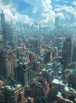 未來(lái)都市全景