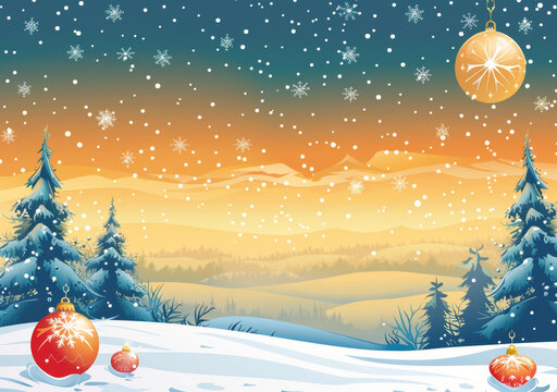 圣誕節(jié)雪景